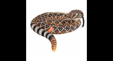 Pluche ratelslang knuffel - 152 cm - slangen - reptielen - bruin - speelgoed - knuffeldier