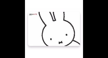 Tafel Placemat Nijntje snoet - wit - konijntje - 44 x 29 cm - voor peuters - pvc