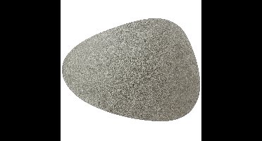 Unique Living placemats Floris lederlook - 1x - 39 x 30 cm - zilver - PU leather - tafel