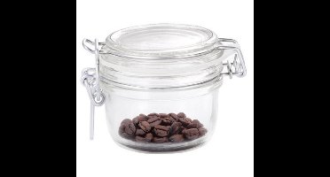 Voorraad/weckpot - transparant - glas - 8 x 7 cm - 125 ml - Bormioli Rocco