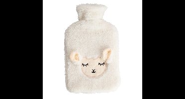 Warmwaterkruik Animals - schaap - 1.75L - pluche diertje - met hoes - kruik voor in bed en bank