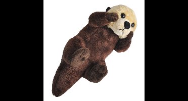 Wild Republic Pluche knuffel zee otter - 20 cm - met echt geluid - Speelgoed knuffeldieren