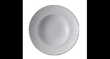 Diep Ontbijtbord - Tokyo Design Studio Nippon White - Golven - 21cm 160ml
