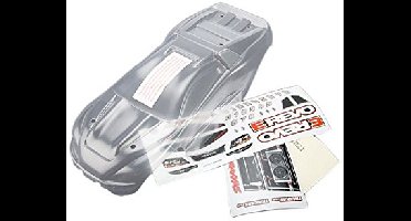 Body, 1/16 E-Revo (clear, requires painting)/ grill and lights decal sheet