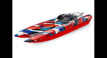 Traxxas DCB M41 Widebody brushless boot RTR - TSM - Rood/Blauw