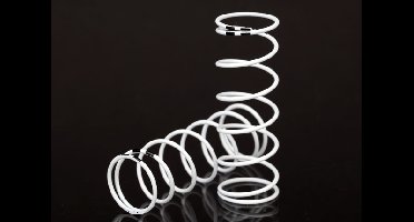 Spring, shock, white (GTR xx-long) (0.874 rate black) (1 pair) (TRX-7446)