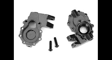 Portal housings, inner (front), 6061-T6 aluminum (charcoal gray-anodized) (TRX-8252A)
