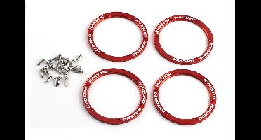 Aluminium bead-loc rings red (EZW-003R)