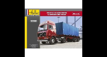 Heller 1/32 Volvo F12-20 & Container Semi Trailer