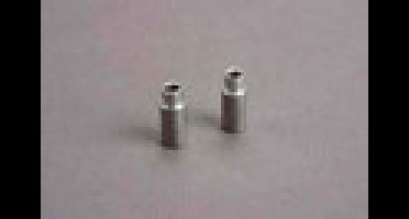 Spacers, aluminum, 3x6x12mm (2)