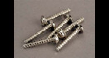 Screws, 3x18mm washerhead self-tapping (6)