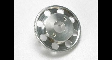 Flywheel, (larger, knurled for use with starter boxes) (trx 2.5 and trx 2.5r) (silver anodized)