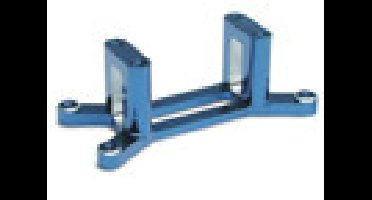 Engine mount, machined 6061-t6 aluminum (blue) (w/ screws) (maxx series)