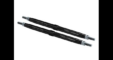Toe links, maxx (tubes black-anodized, 7075-t6 aluminum, stronger than titanium) (112mm, front) (2)/ rod ends (4)/ aluminum wrench (1) (for maxx mo...