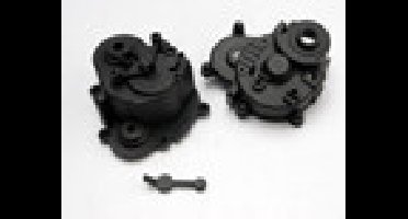 Gearbox halves (front & rear)/ rubber access plug / shift detent ball/ spring/ 4mm gs/ shift shaft seal, glued