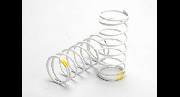 Spring, shock (white) (gtr) (front 0.7 yellow) (1 pair)