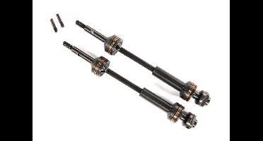 Driveshafts, rear, steel-spline constant-velocity (complete assembly) (2) (TRX-9052X)