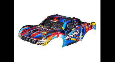 Traxxas - Body, Maxx Slash (clear, requires painting)/ window masks/ decal sheet (includes body support, body plastics, latches, & hardware for cli...