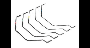 Traxxas - Sway bar set, Maxx Slash (includes 1 each of all 5 sway bars) (TRX-10296)