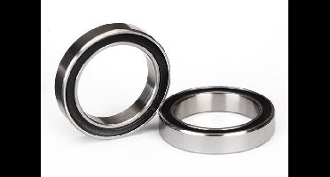 Ball bearings, black rubber sealed (15x21x4mm) (2)