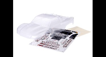 Traxxas - Body, Slash 4X4, heavy duty (also fits Slash VXL & Slash 2WD) (clear, requires painting)/ window masks/ decal sheet (requires #6967 latch...