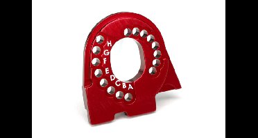Traxxas - Motor mount plate, TRX-4, 6061-T6 aluminum (red-anodized) (TRX-8290R)