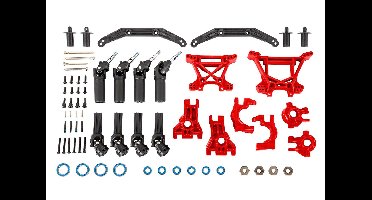 Traxxas - Outer Driveline & Suspension Upgrade Kit, extreme heavy duty, red (TRX-9080R)