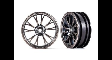 Traxxas - Wheels, Weld satin black (front) (2) (TRX-9472A)