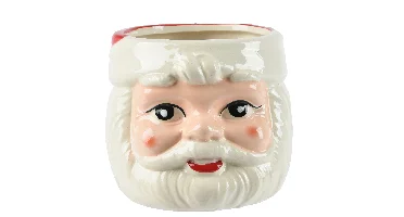 Plantenbak dolomiet kerstman 13x14cm