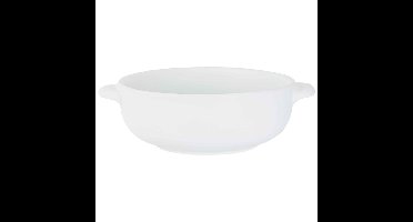 1x Stuks kleine soepkommetjes wit van porselein 13 cm rond