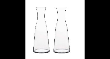 3x glazen water karaffen van 1 liter - atelier- sapkannen/waterkannen/schenkkannen