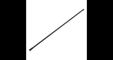5Five Douchegordijn stang - zwart - 110 tot 200 cm - RVS/kunststof