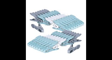 5five Wasknijpers - 64x stuks - gekleurd - kunststof - 8,5 cm - was ophangen