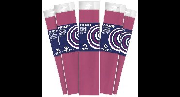 5x Crepe papier - cyclaam - 250 x 50 cm - knutselmateriaal