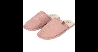 Apollo pantoffels - roze - met bont - voor dames - sloffen