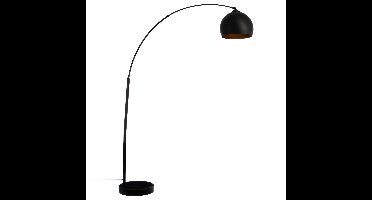 Atmosphera staande Booglamp Bergamo - metaal - zwart - H177 cm - Designlamp