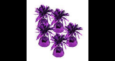 Ballon gewichtjes - 10x - paars - 170 gram - gewichtjes voor helium ballontrosjes