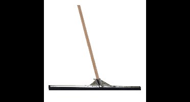 Betra Vloertrekker/douchetrekker - voor water metaal/rubber 100 cm - met houten steel 130 cm