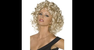 Blonde Sandy Grease verkleed pruik voor dames - carnaval pruik met krullen - uit de film