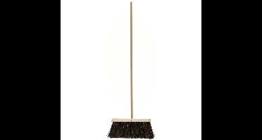 Buitenbezem - FSC hout - palmyra - 28 cm - 25 mm bezemsteel - 130 cm