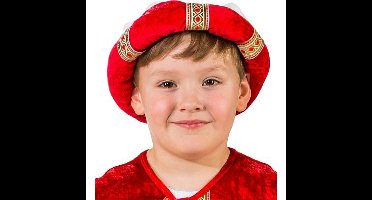Carnaval verkleed Tulband - 1001 nacht Sultan - rood - kinderen - themafeest