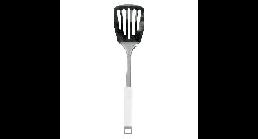 Cosy & Trendy Bakspatel/bakspaan - wit kunststof/RVS zilver - 33 cm
