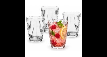 Cosy Moments Drinkglazen Rituals - waterglazen - helder transparant - glas - 4x stuks - 320 ml
