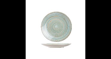 Cosy & Trendy ontbijt/dessert bordje Turbolino - blauw - D22 cm - keramiek