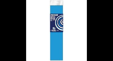 Crepe papier platte vellen - 6x - fluor blauw - 250 x 50 cm - Knutselen met papier - Knutselspullen