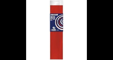 Crepe papier platte vellen - 6x - rood - 250 x 50 cm - Knutselen met papier - Knutselspullen