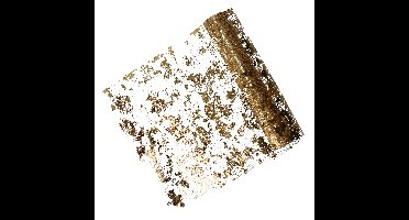 Decoratie stof/tafelloper - goud -500 x 28 cm - polyester - kerstversiering - tafeldecoratie