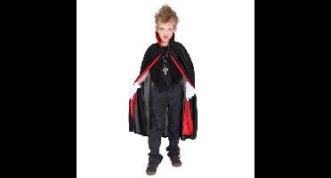 Dracula carnaval/Halloween cape - voor kinderen - vampier verkleed accessoire - zwart