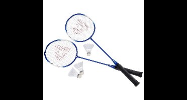 Eddy toys Badminton set - 2 rackets - 3 shuttles - opbergtas