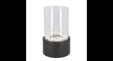 Esschert design bio ethanol sfeerhaard/tafelhaard - rond - voor binnen en buiten - 16 x 26.5 cm